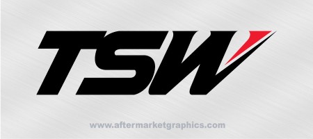 TSW Wheels Decals - Pair (2 pieces)